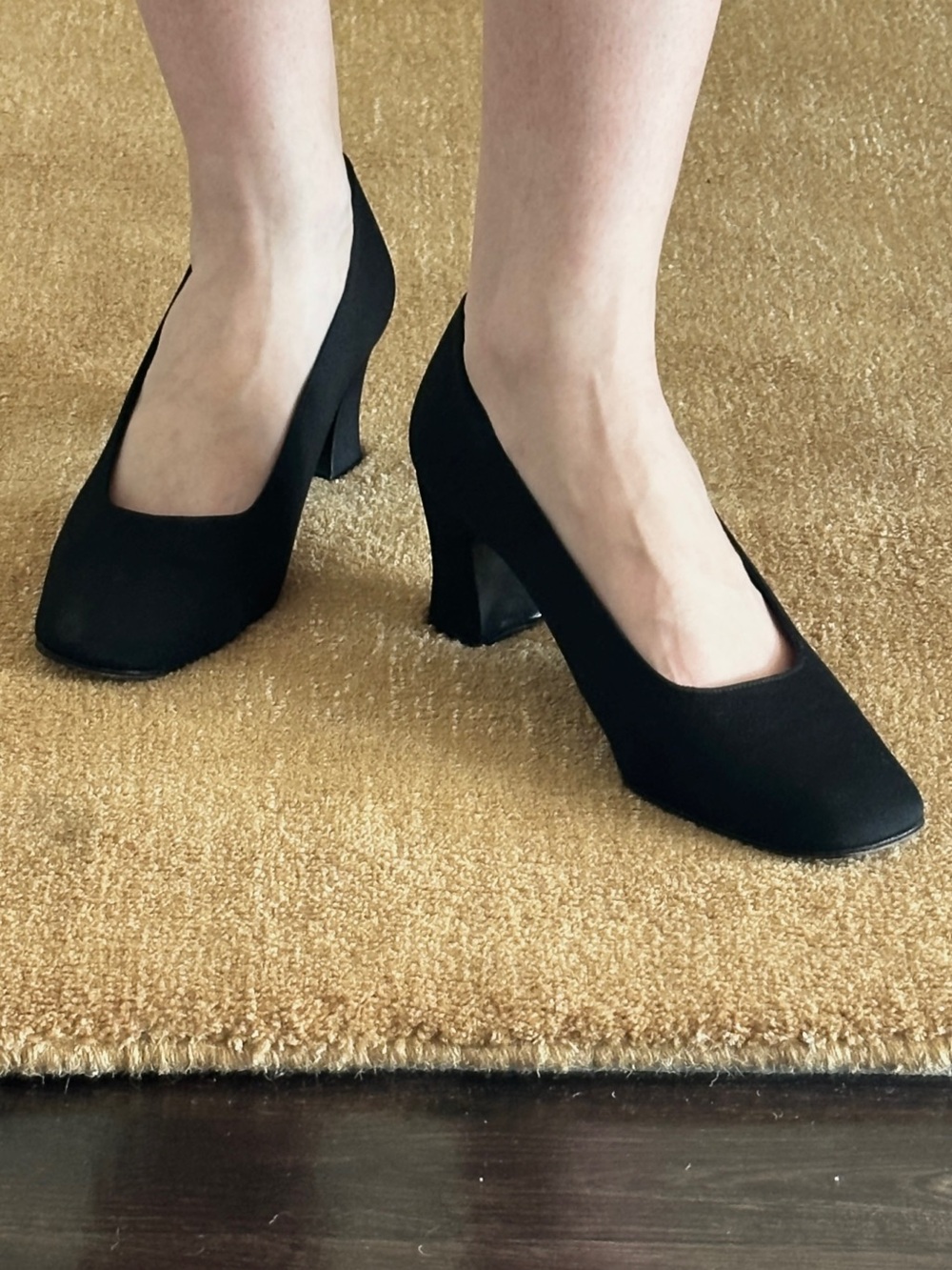 Vintage Stuart Weitzman Fabric Block Heels
